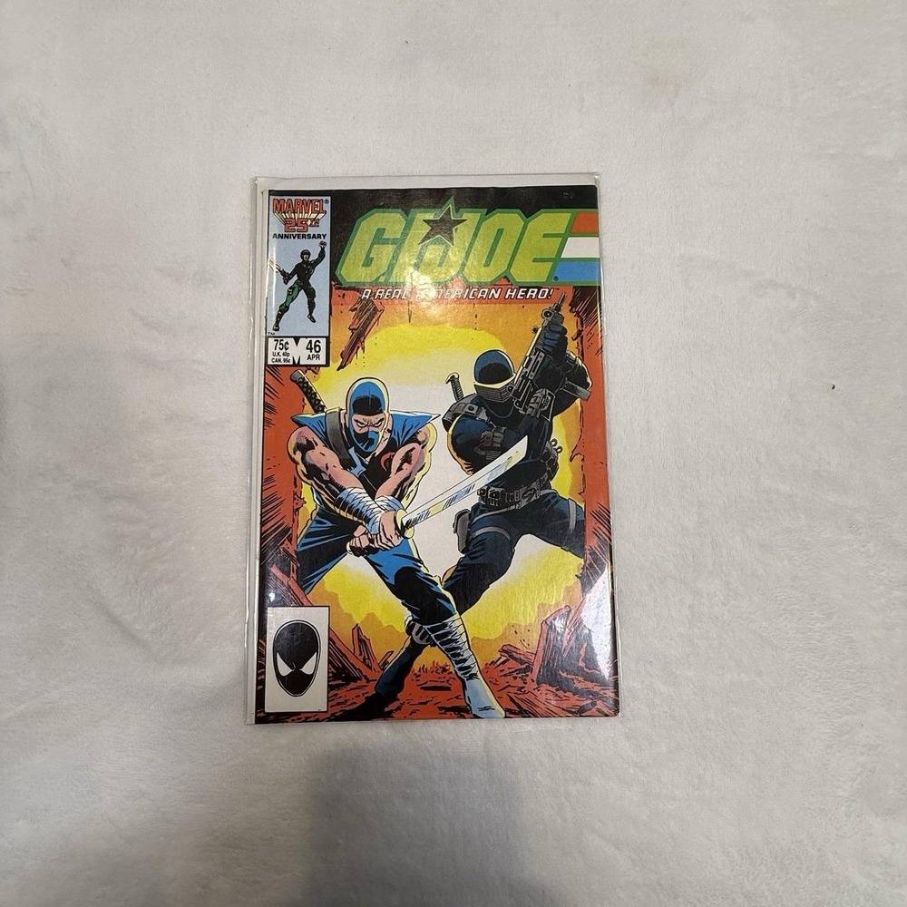 G.I. JOE A Real American Hero #46 (Marvel Comics 1986) Snake Eyes Storm Shadow